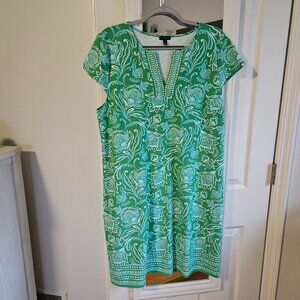 Women's JERSEY SHIFT DRESS - JACOBEAN FANTASIA